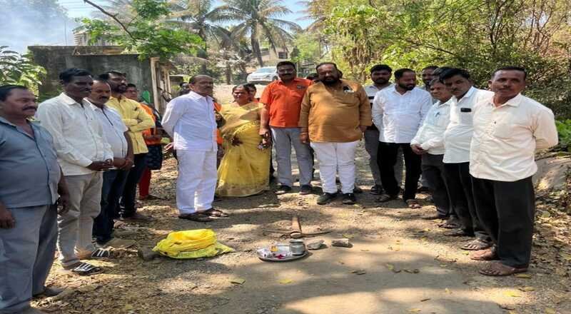 इंदोली येथे विविध विकास कामांचे भूमिपूजन