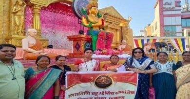 फलटणात रणरागिणी संस्थेकडून बुद्ध जयंती, महाराष्ट्र दिन व कामगार दिन उत्साहात साजरे; कामगारांचा गौरव
