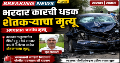 पिंपरीजवळ भरधाव इको कारची दुचाकीला धडक; शेतकऱ्याचा जागीच मृत्यू पिंपरीजवळ भरधाव इको कारची दुचाकीला धडक; शेतकऱ्याचा जागीच मृत्यू