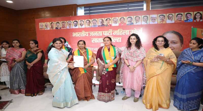 सौ. सविता वसंत मासाळ यांची भाजप महिला मोर्चा जिल्हा उपाध्यक्षपदी निवड