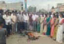 मंत्री जयकुमार गोरे यांच्यावरील टीकेचे म्हसवडमध्ये तीव्र पडसाद; भाजपकडून खा. संजय राऊत यांच्या पुतळ्याचे दहन